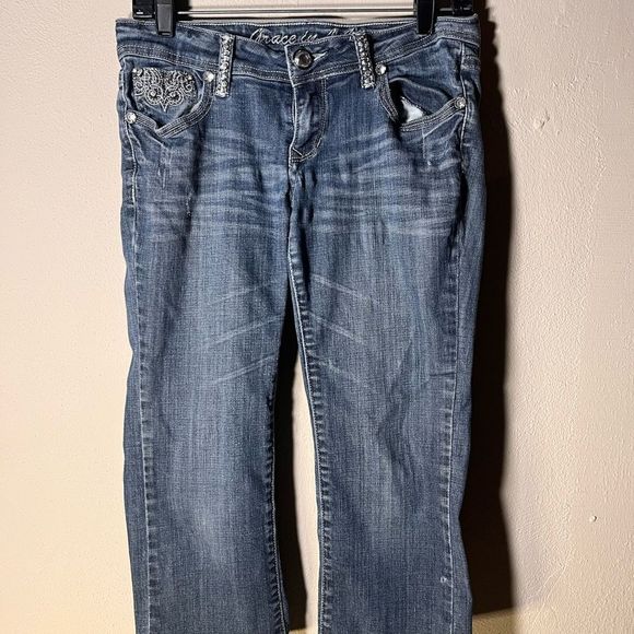 Jeans by Grace in LA USA capris 22” length Sz 7 good preowned cond - Picture 2 of 5